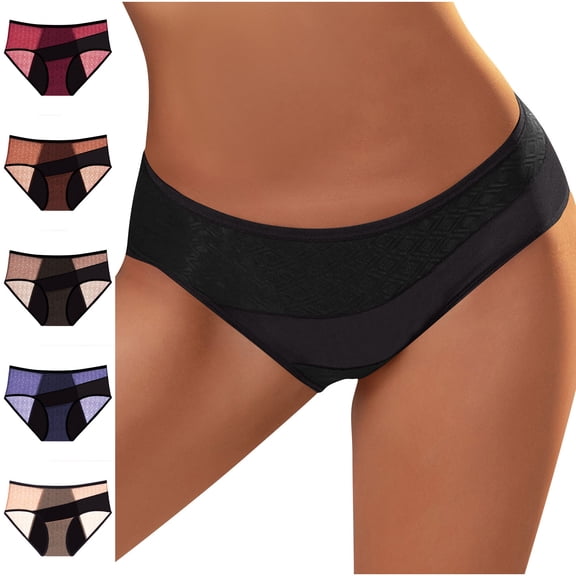 Sakmal Panties for Women Briefs Full Coverage Panties Comfort Beige Women's Underwear L