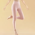 thumbnail image 1 of Sakmal Pink Fleece Lined Tights 80D Footless Leggings Winter Womens Tight, 1 of 5