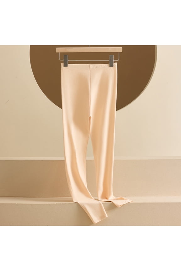 Plus Size Fleece Lined Tights Skin Colored Footless Leggings High Waisted Women's Tight