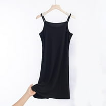 Sakmal Plus Size Moomoo Nightgowns for Women Cotton Sleepwear Black Sleeveless Nightgowns for Women