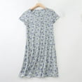 thumbnail image 1 of Sakmal Moomoo Womens Short Casual Cotton Mumu Dress Short Sleeve Graphic Nightgowns for Women, 1 of 5