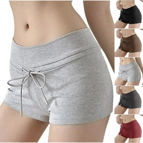 Sakmal Plus Size Shorts Women Cotton Running Comfy Black Solid Ladies Shorts with Pockets