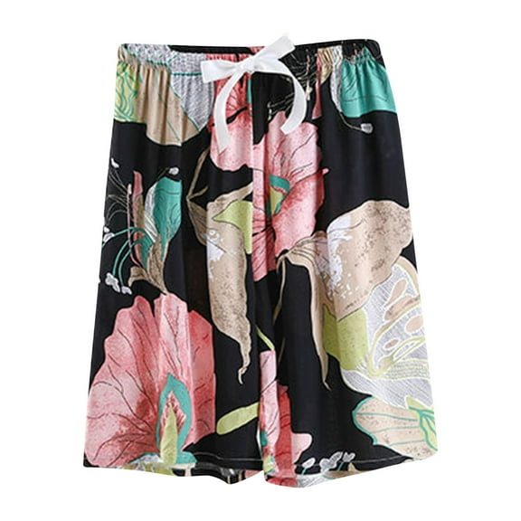 Sakmal Plus Size Shorts Womens Cotton Bermuda Pajamas Shorts