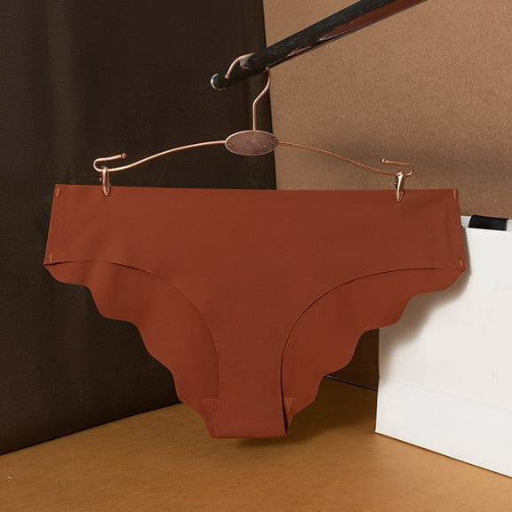 Sakmal Plus Size Women Underwear Briefs Panties Brown Comfort Panties for Women M