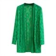 thumbnail image 1 of Sakmal Plus Size Womens Jackets Lightweight Lace Open Front Coats Floral Holiday Long Green Womens Jackets XXL, 1 of 4