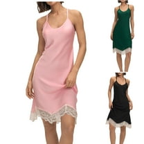 Sakmal Plus Size Womens Moomoo Nightgowns Long House Dress Green Sleeveless Ladies Nightgown L