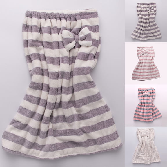 Sakmal Plush Robes for Women Short Towel Robe Fleece Knit Bathrobe for Women House Gray Womens Robe