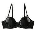 thumbnail image 1 of Sakmal Push Up Women'S Bra Shaping Underwire Lightly Lined Sexy Cutout Black Ladies Bra, 1 of 8