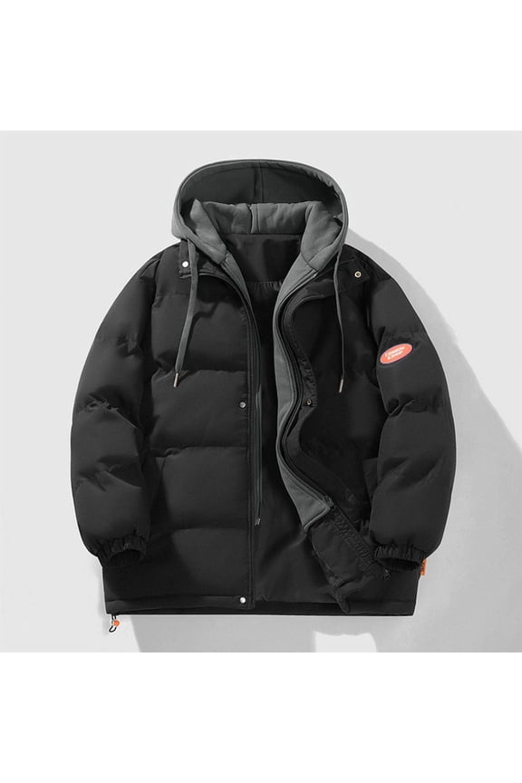 Quilted Coats for Women Thicken Puffer Plus Size Hooded Down Coat Windbreaker Packable Black Jackets for Women