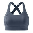 thumbnail image 1 of Sakmal Racerback Women's Sports Bras Yoga Fleece Lined Full Coverage Ladies Sports Bras 3X, 1 of 4