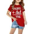 thumbnail image 1 of Sakmal Red Boys and Girls Tops Kids Short Sleeve Crew Neck Graphic Mother'S Day T-Shirts Childrens Tops On Sale, 1 of 3