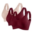 thumbnail image 1 of Sakmal Seamless Sports Bras for Women Large Bust High Impact Sports Bras for Ladie L,3-Pack, 1 of 8
