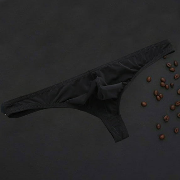 Sakmal Seamless Women Underwear Thong Plus Size Cheeky Panties Black No Show Panties for Ladies XL