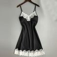 thumbnail image 1 of Sakmal Pajama Dress for Women Plus Size Chemises Loungewear Sleeveless Black Chemises for Women, 1 of 5