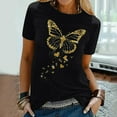 thumbnail image 1 of Sakmal Short Sleeve Womens Plus Size Tops Graphic Crew Neck Butterfly T-Shirts T Shirts for Women, 1 of 7