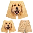 thumbnail image 1 of Sakmal Shorts Men Bermuda Knee Length Board Casual Yellow 9 Inch Graphic Lightweight Shorts for Men L, 1 of 7