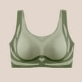 thumbnail image 1 of Sakmal Side Smoothing Womens Bras Green No Underwire Bralette Double Support Ladies T-Shirt Bras XL, 1 of 5