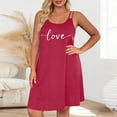 thumbnail image 1 of Sakmal Sleeveless Moomoos for Women Love Print Sleep Tank Crew Neck Summer Womens Nightgown XL, 1 of 6