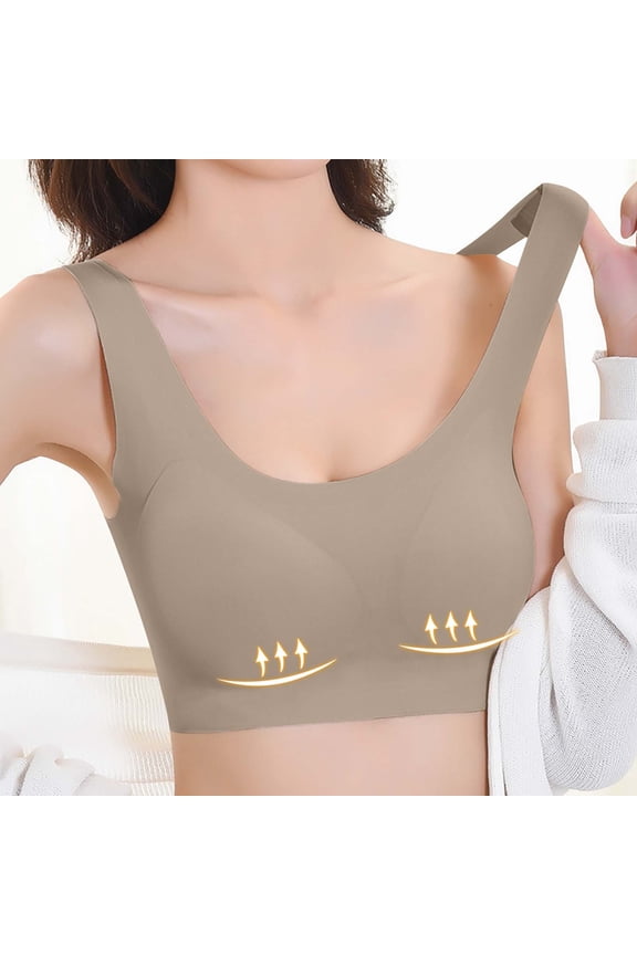 Slimming Womens Bras Comfortable Everyday Bras Solid Seamless Green Underarm-Smoothing Bra for Ladies