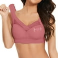thumbnail image 1 of Sakmal Smoothing Women Bras Pink Jelly Lace Bralette Extra Lift T-Shirt Bras for Women L, 1 of 8