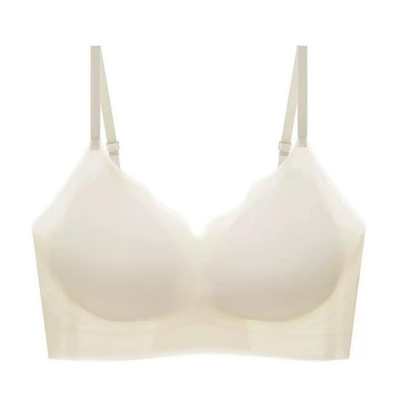 Sakmal Soft Cup Bralettes for Women with Support Nursing Breastfeeding Seamless Crop Top for Women L