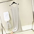 thumbnail image 1 of Sakmal Soft Moomoo Nightgownss Women Babydoll Sleeveless Cotton Nightwear Long Solid Ladies Nightgown M, 1 of 5