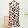 thumbnail image 1 of Sakmal Soft Nightgowns for Women Soft Cotton Yellow Cotton Cute Plus Size Moomoo Dress Crew Neck Floral Sleeveless Long Sleep Tanks XL-3XL, 1 of 5