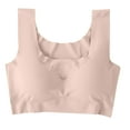 thumbnail image 1 of Sakmal Sport Bras Women Bralette Wireless Seamless Beige Lightly Lined Ladies T-Shirt Bras L, 1 of 9