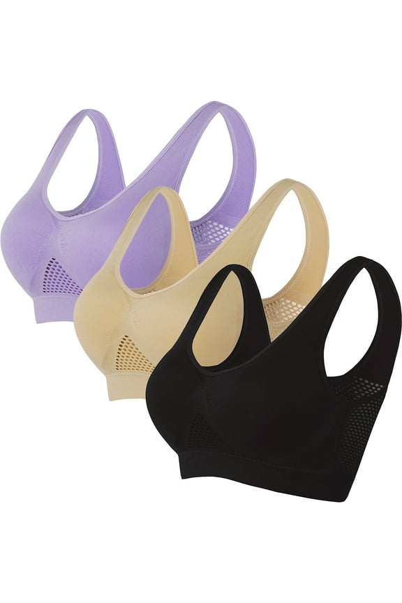Sports Bras for Women High Support High Impact Full Coverage Womens Sports Bras 3X,3-Pack