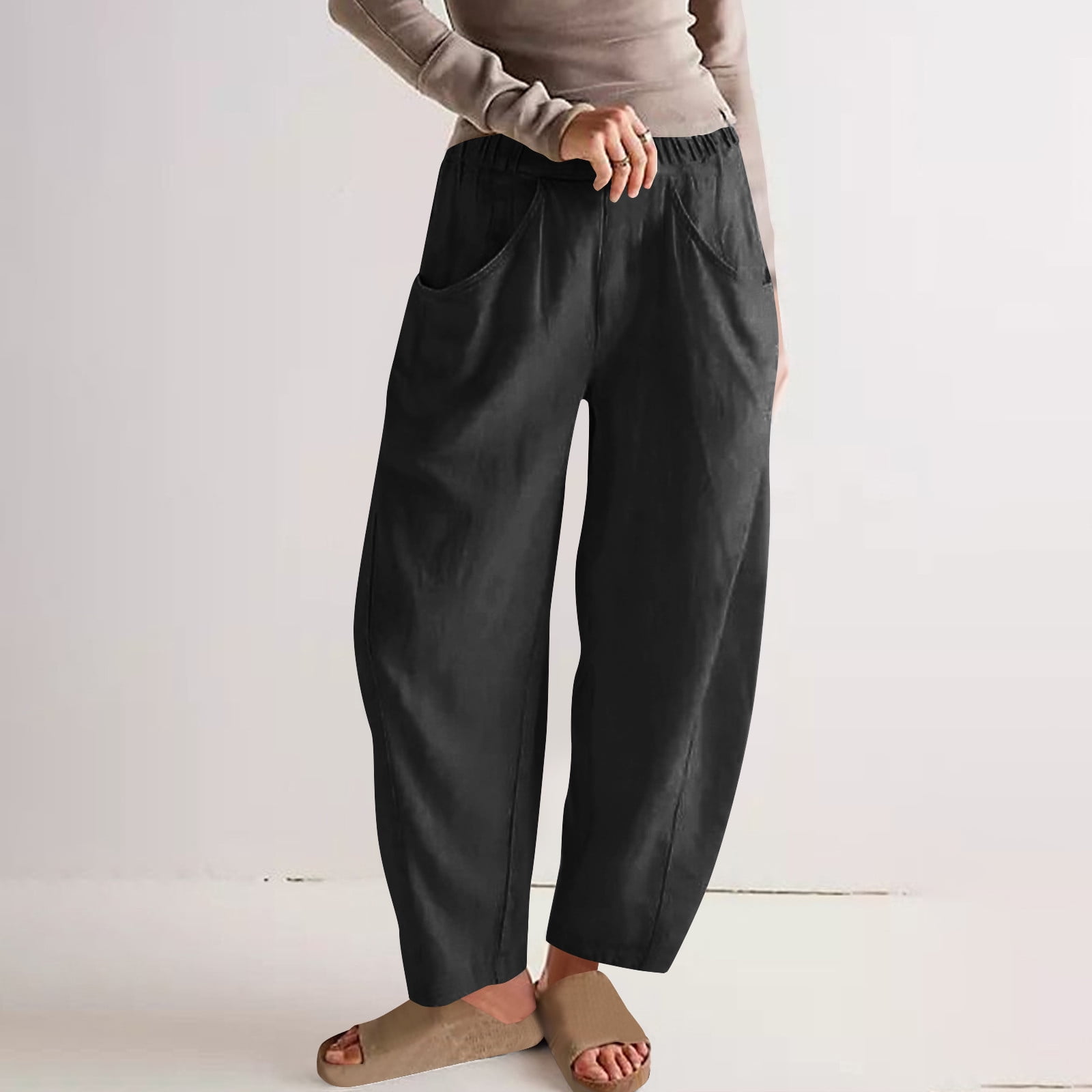 LE GALI Womens Black Printed Straight leg Pants main image 1