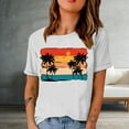 thumbnail image 1 of Sakmal Summer Tops for Women Short Sleeve Graphic Crew Neck T-Shirts Shirts for Women, 1 of 4