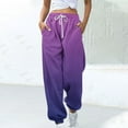 thumbnail image 1 of Sakmal Lightweight Sweatpants Women Joggers Pants Graphic Casual Purple Hiking Sweatpants for Women L, 1 of 5