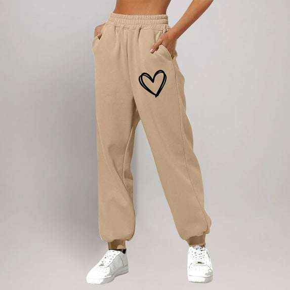 Sakmal Sweatpants for Women Drawstring Joggers Pants Graphic 30" Inseam Hiking Womens Joggers XL