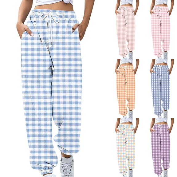 Sakmal Lightweight Sweatpants for Women Plus Size Joggers Pants Graphic Athletic with Pockets Womens Joggers L