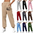 thumbnail image 1 of Sakmal Sweatpants for Women Black Joggers Pants Heart Print Spring with Pockets Womens Sweatpants L, 1 of 5