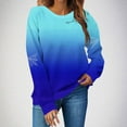 thumbnail image 1 of Sakmal Sweatshirts for Women Fall Holiday Blue Halloween Sweatshirts Loose Fit Spider Web Fall Clothes 2025, 1 of 5