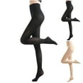 thumbnail image 1 of Sakmal Thermal Fleece Lined Black Tights for Women 120D Pantyhose Winter Womens Tight, 1 of 5
