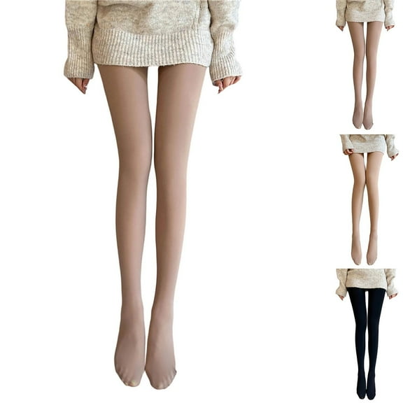 Sakmal Thermal Fleece Lined Tights Women Flesh Tone Pantyhose Soft Womens Tight