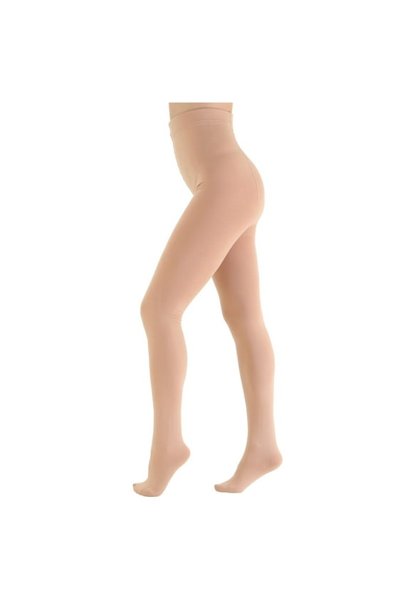 Thermal Fleece Lined Tights for Women Skin Colored 150D Pantyhose Soft Ladies Tight