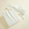 thumbnail image 1 of Sakmal Thermal Underwear Set for Women Fleece Lined Loungewear for Cold Weather White Ladies Base Layer, 1 of 5