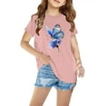 thumbnail image 1 of Sakmal Tops Kids Boys and Girls Pink Short Sleeve Graphic 7-8y Crew Neck T-Shirts Child Outdoor Clothes, 1 of 5