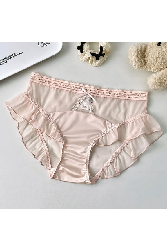 Underwear Women Briefs Butt Lifting Panties Pink Breathable Ladies Panties L
