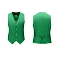 thumbnail image 1 of Sakmal V-Neck Womens Tanks Green Green Solid Button Down Formal Camisole Tunic Tops, 1 of 4