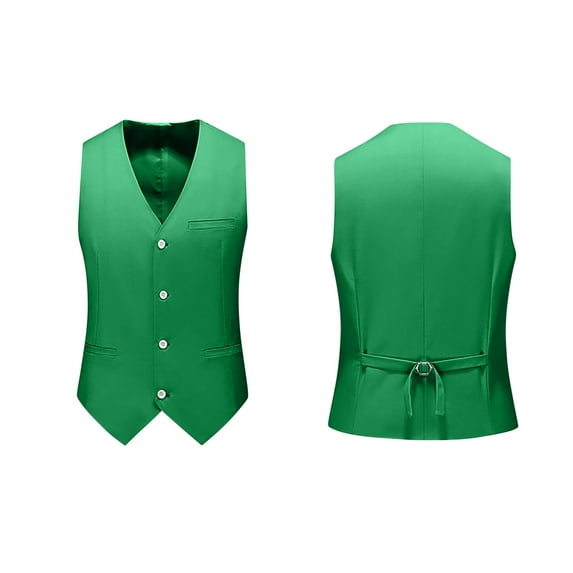 Sakmal V-Neck Womens Tanks Green Green Solid Button Down Formal Camisole Tunic Tops