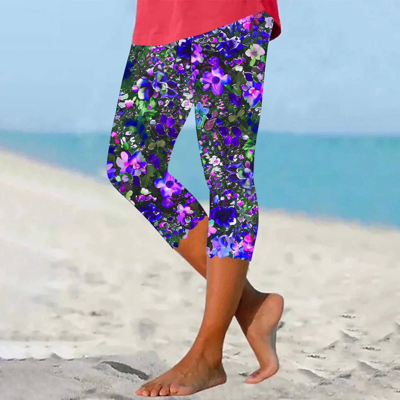 Floral Leggings Pockets