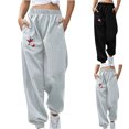 thumbnail image 1 of Sakmal Plus Size Womens Sweatpants Wide Leg Fleece Lined Joggers Pants Graphic Athletic Workout Womens Sweatpants L, 1 of 5