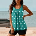 thumbnail image 1 of Sakmal Women Bathing Suits Green Tankini Swimsuits 2 Piece Tummy Control Swimsuits for Women, 1 of 6