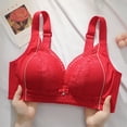 thumbnail image 1 of Sakmal Women Bras Lace Plus Size Lift Bralette Stretch Red Womens Bras 36, 1 of 5
