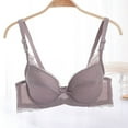 thumbnail image 1 of Sakmal Women Plus Size Bras Gray Full-Coverage Lace Adjustable Straps Wireless Bra Ladies Bra, 1 of 7