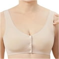 thumbnail image 1 of Sakmal Women'S Bra Yellow Front Closure Plus Size Wireless Bra Bras for Ladies, 1 of 7